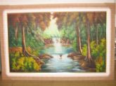 quadro decorativo Paiságem 50x80 com moldura